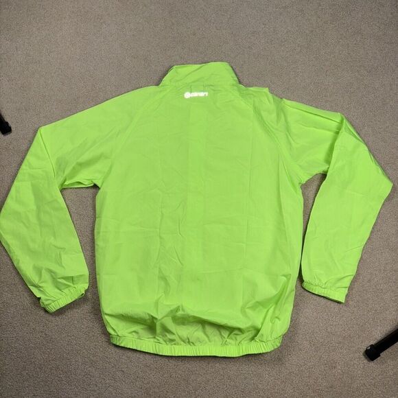 CANARI Cycling Jacket Windbreaker Men’s Size Medium Lightweight Neon Yellow - Picture 9 of 9